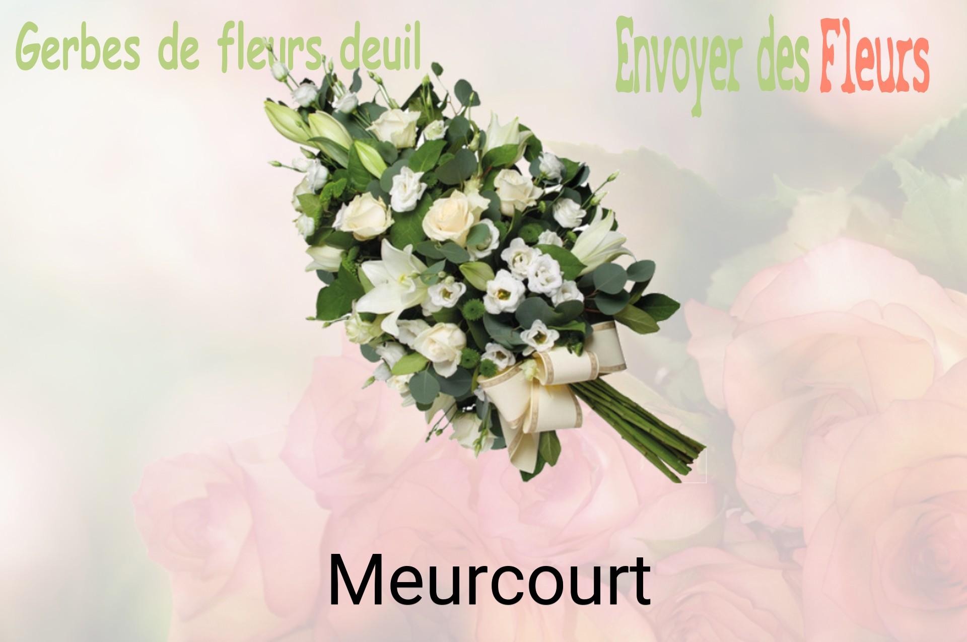 Gerbe de fleurs de deuil livrée à Meurcourt